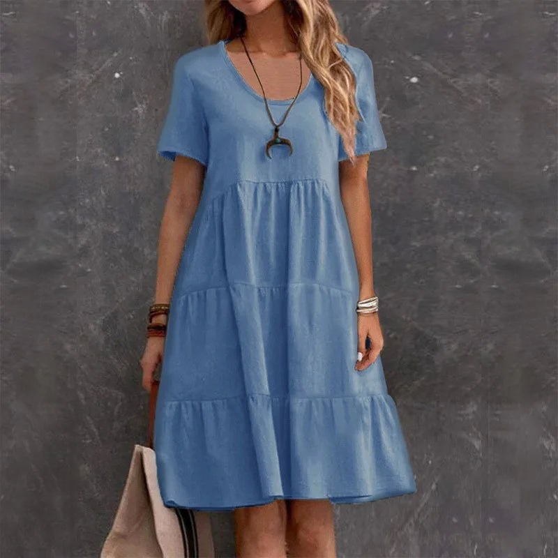Vestido Casual de Verão Nidóre – Leve e Fluido
