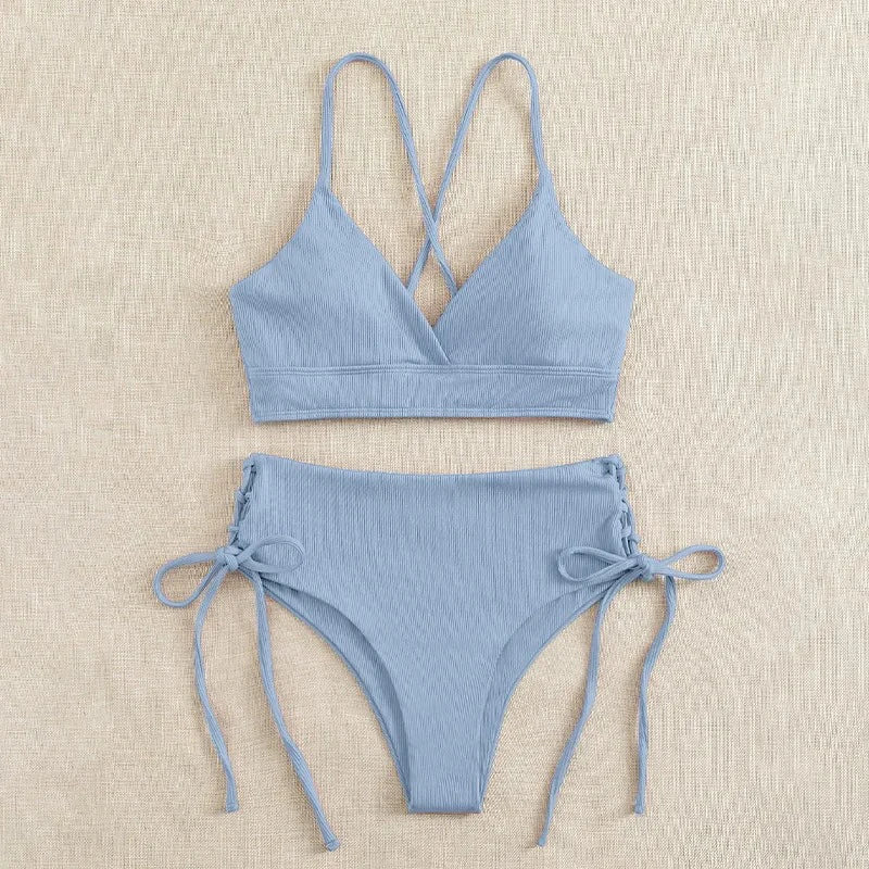 Biquíni Nidóre High-Waist – Elegância e Conforto