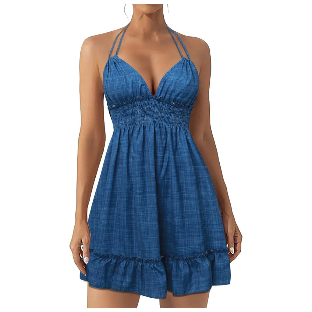 Vestido Casual Summer Blue Nidóre
