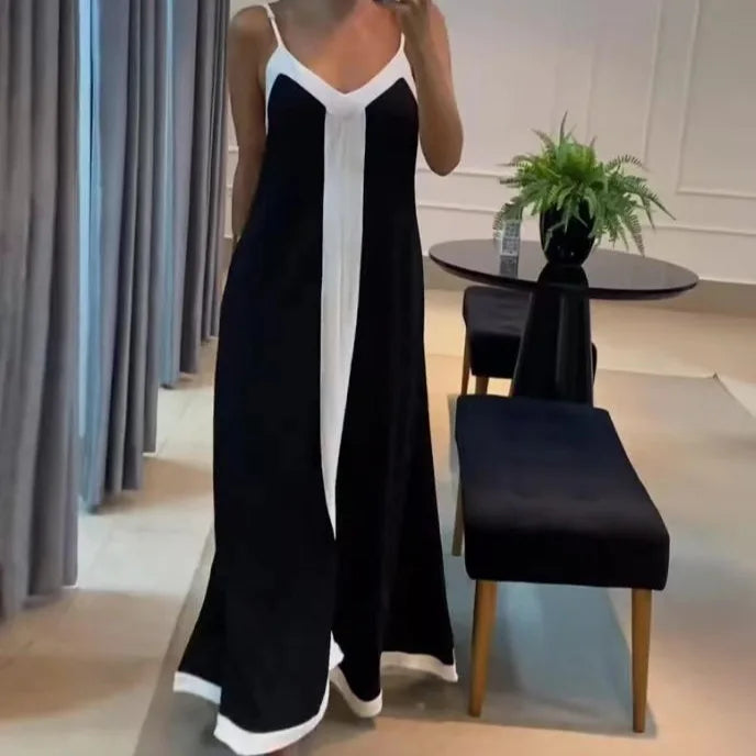Vestido Longo Minimalista Nidóre – Elegância Urbana