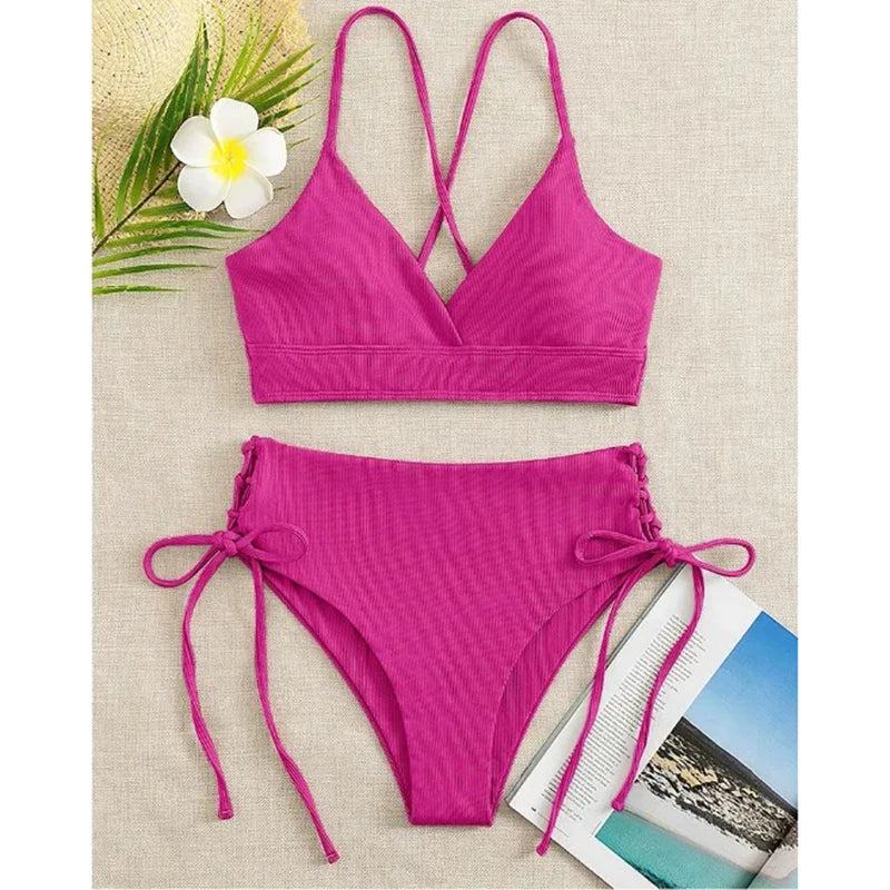 Biquíni Nidóre High-Waist – Elegância e Conforto