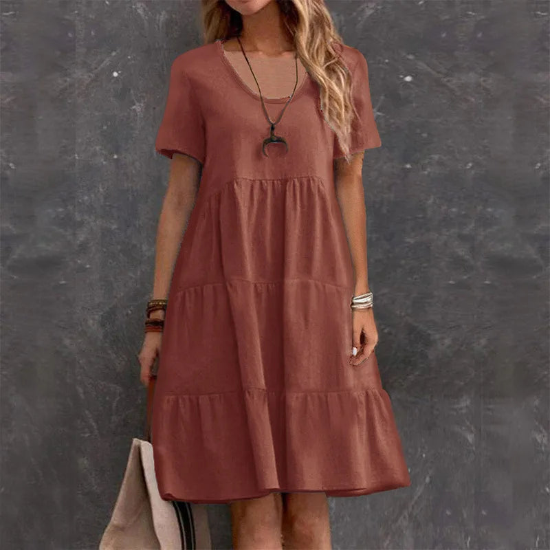 Vestido Casual de Verão Nidóre – Leve e Fluido