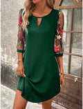Vestido Casual Nidóre com Detalhes Florais
