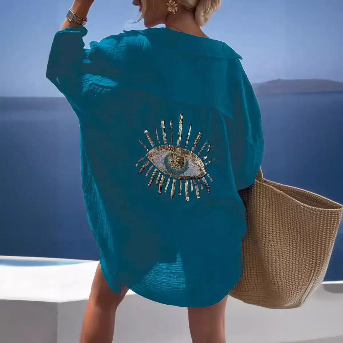 Saída de Praia Nidóre Mystic Eye – Estilo e Proteção