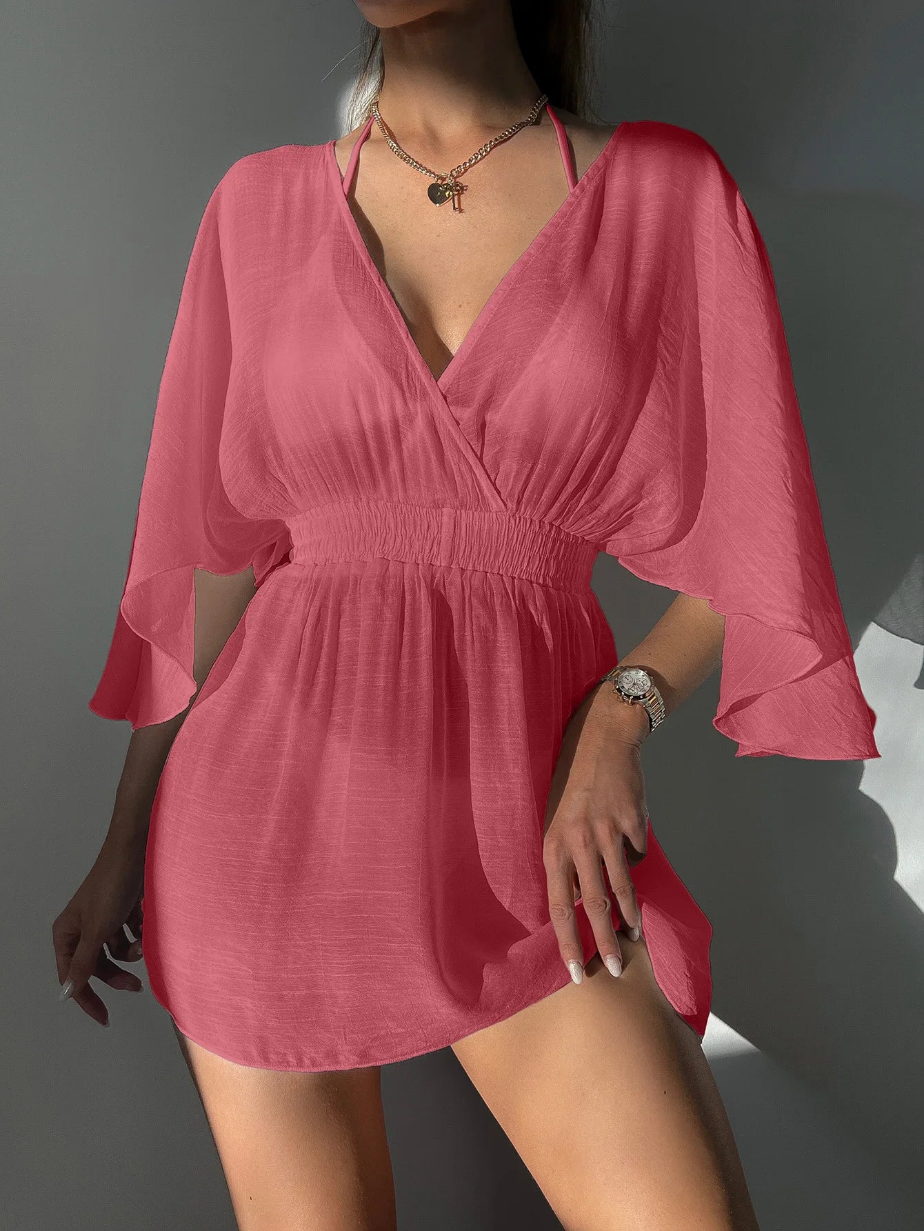 Túnica Fluida Versatile Chic – Do Biquíni ao Cocktail